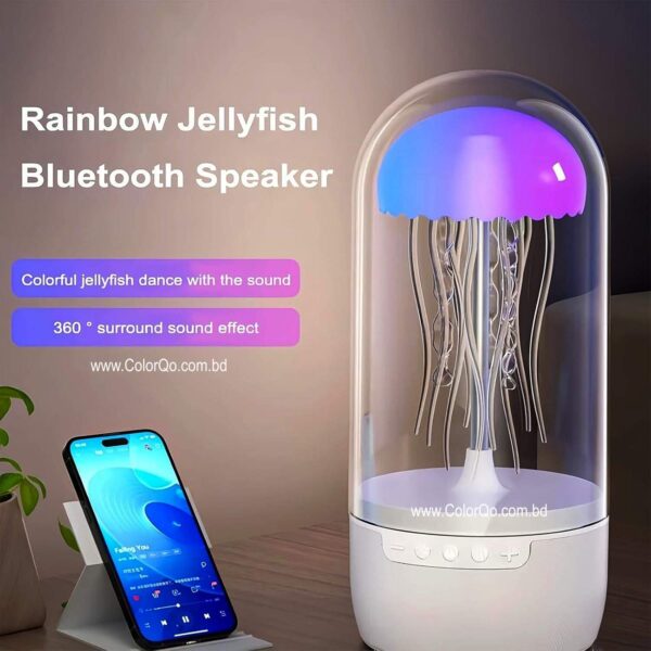 Floating Jellyfish Bluetooth Speaker with RGB Lamp