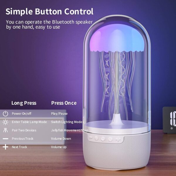 Floating Jellyfish Bluetooth Speaker with RGB Lamp - Image 4