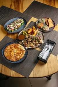Four delicious dishes served at Green Leaf Restaurant in Dhaka